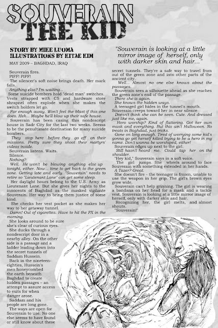 Page One of “Souverain: The Kid”